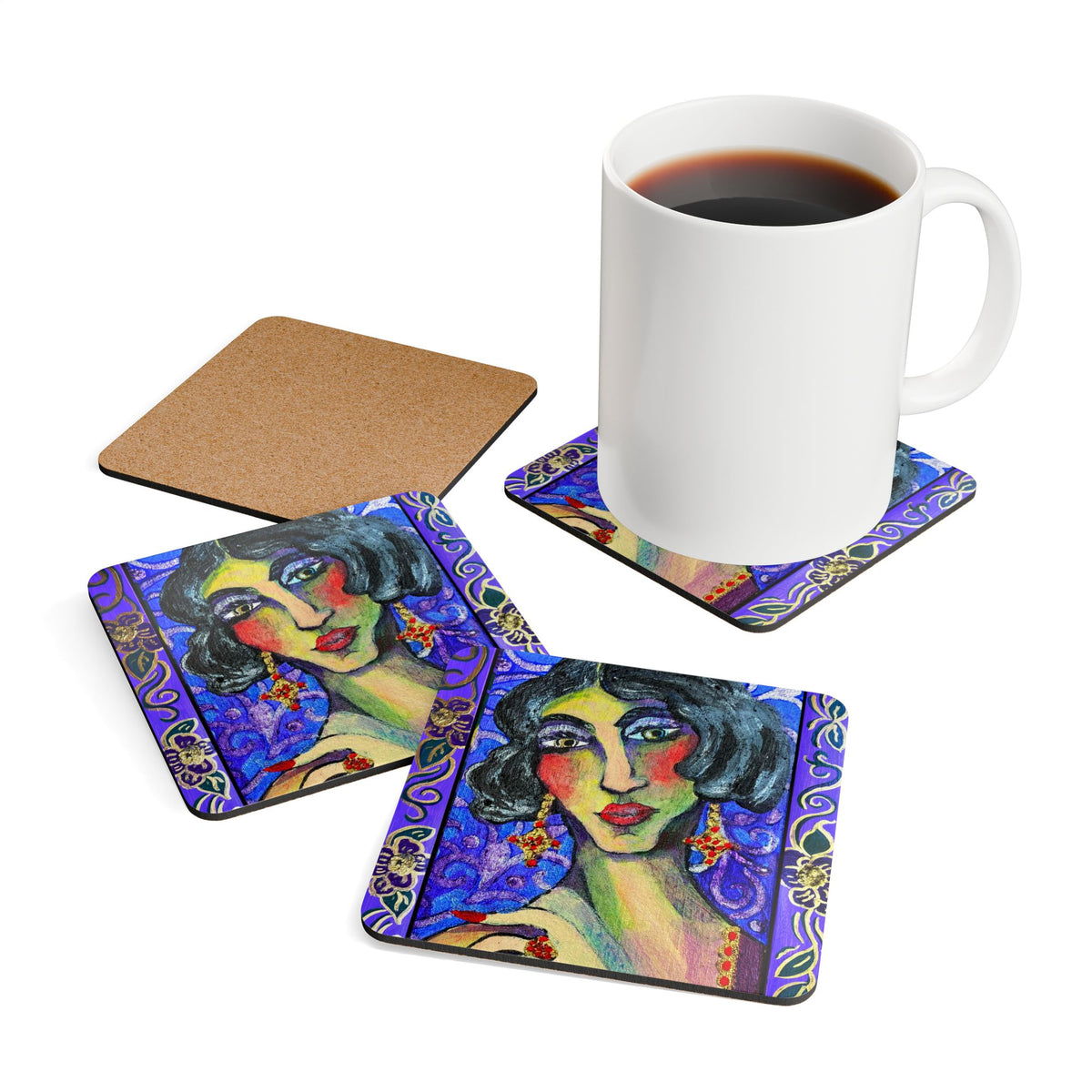 Corkwood Coaster Set
