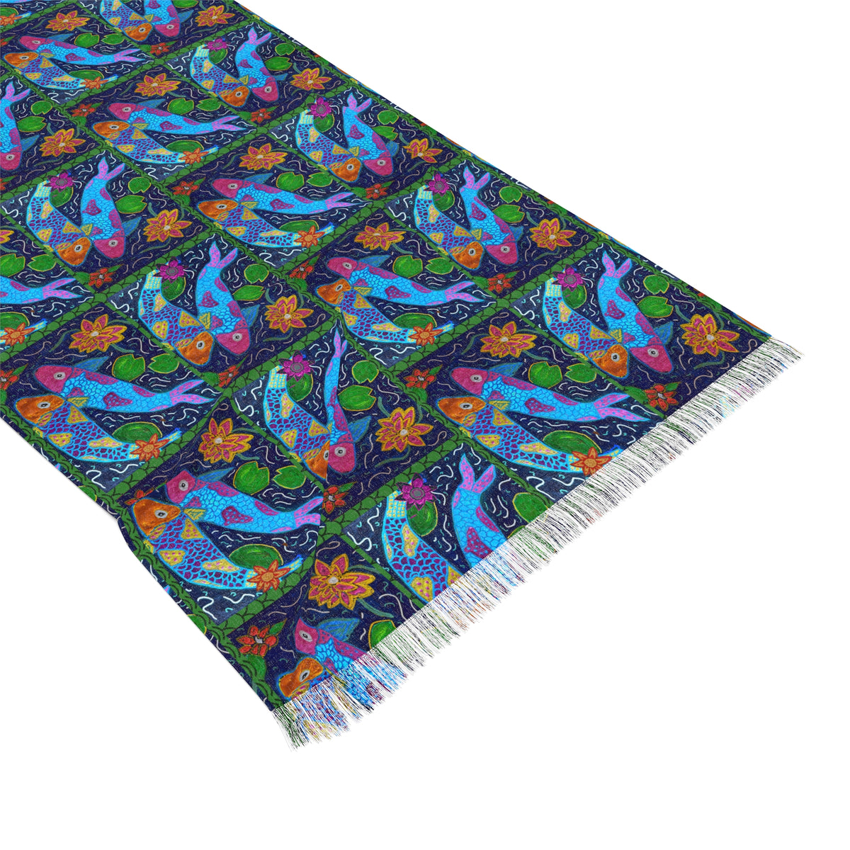 Scarf - Bioluminescence - Monica in the Garden