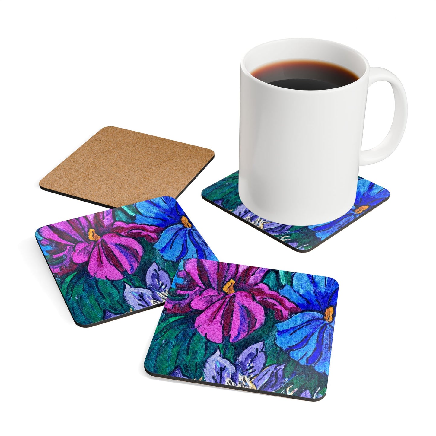 Corkwood Coaster Set