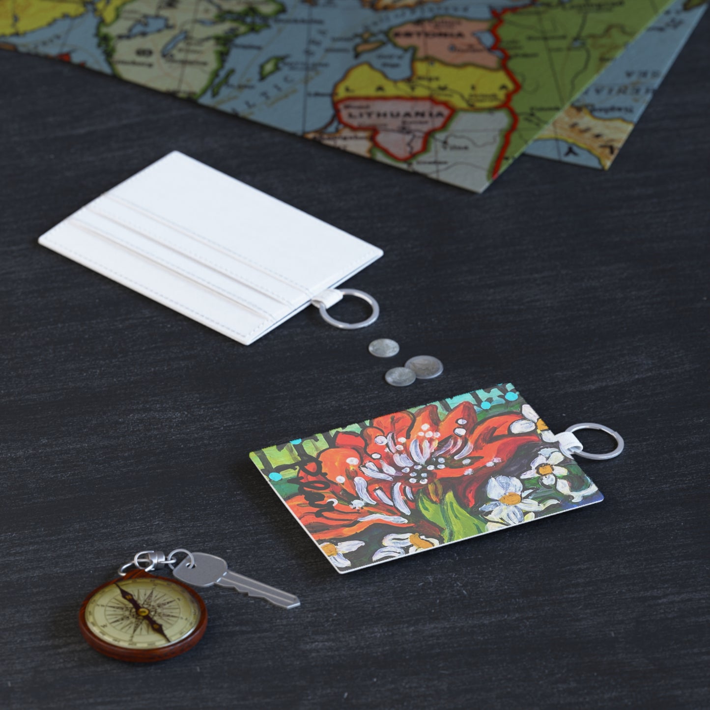Credit Card Holder - Winter Amaryllis