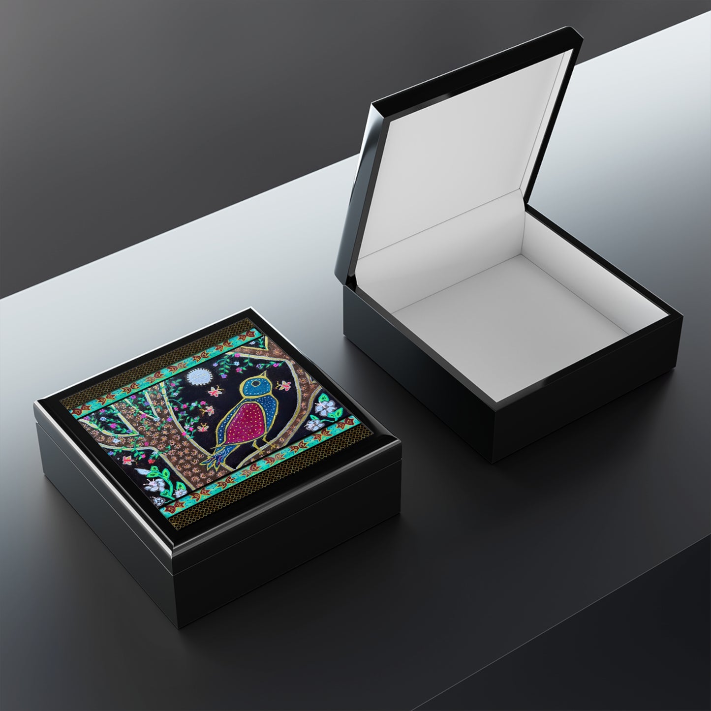 Keepsake Box - Bird and Moon