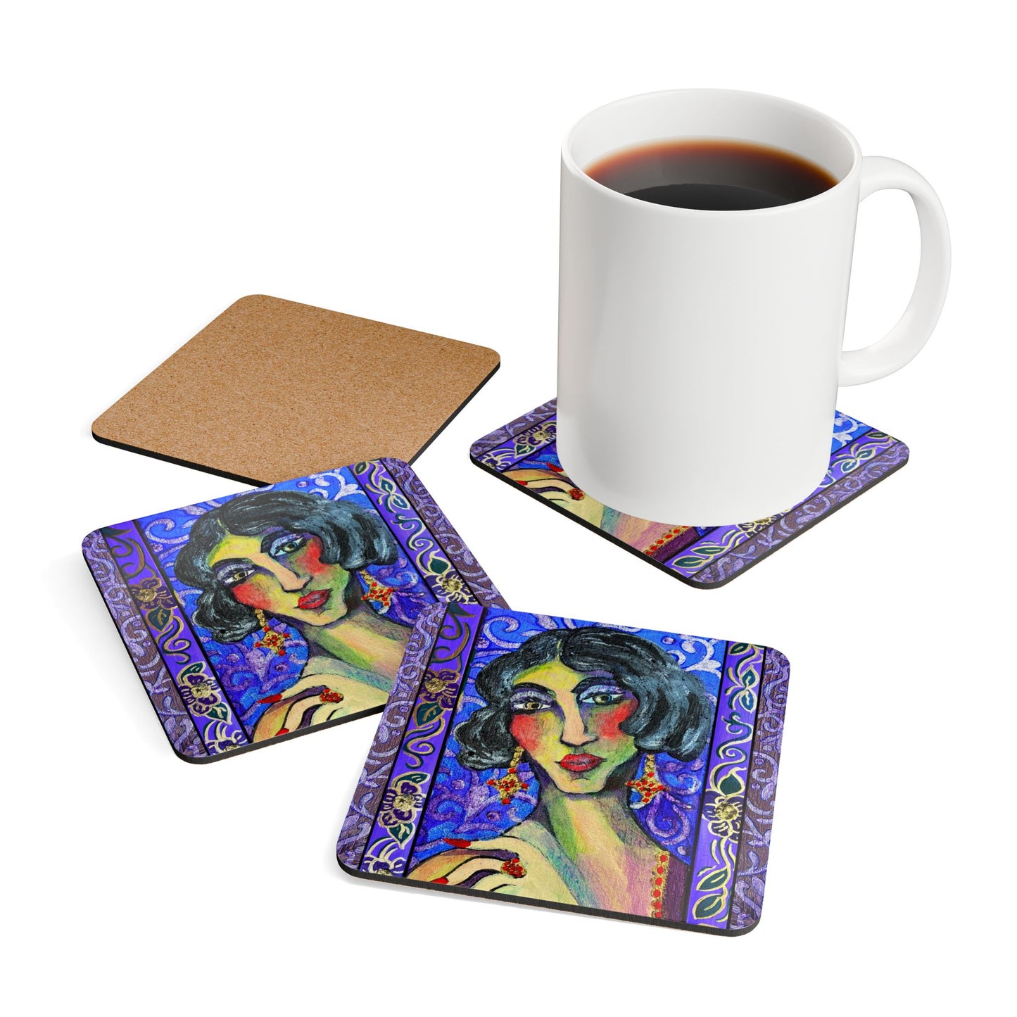 Corkwood Coaster Set