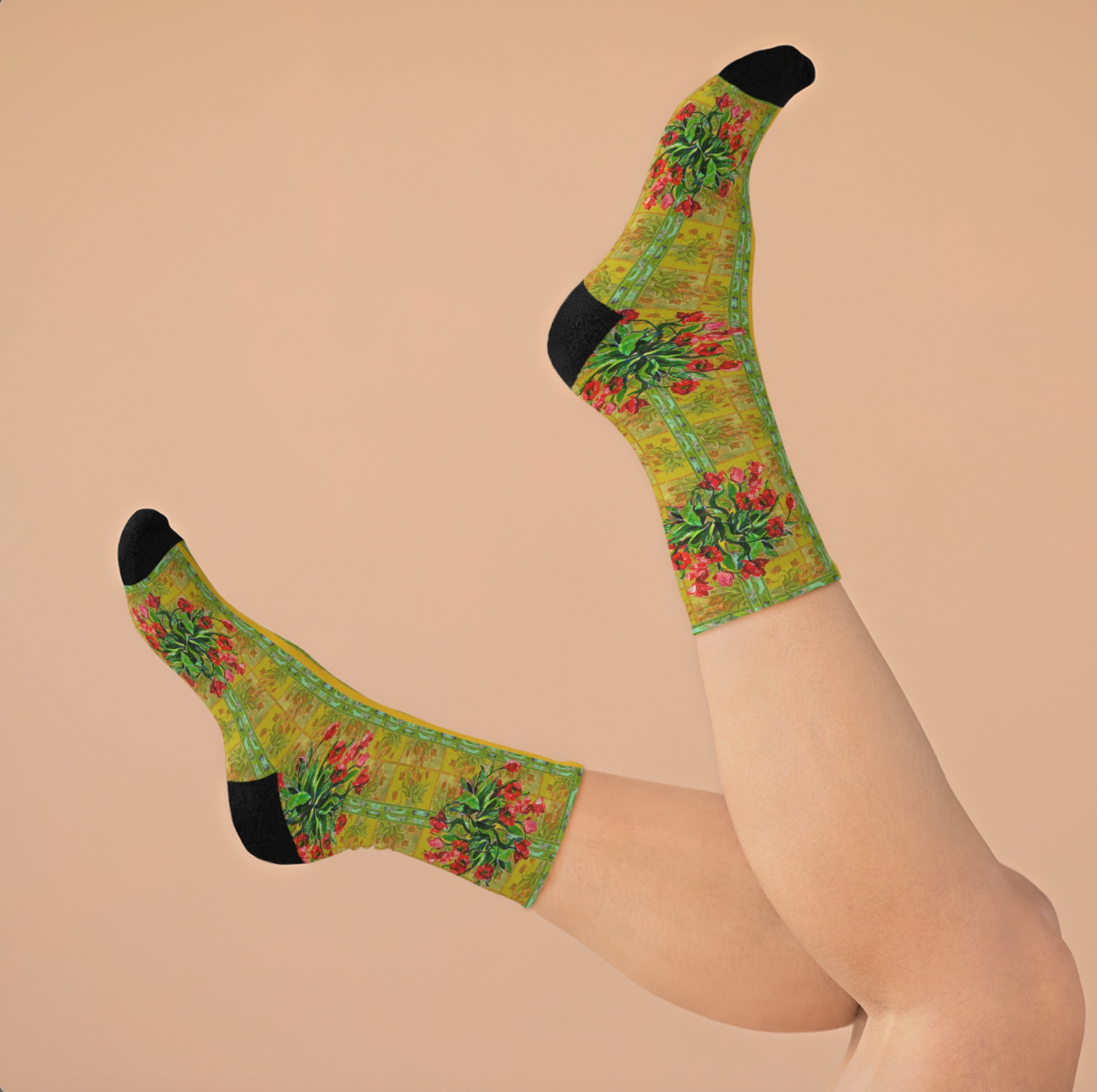 Eco-Friendly Socks - Poppy Party