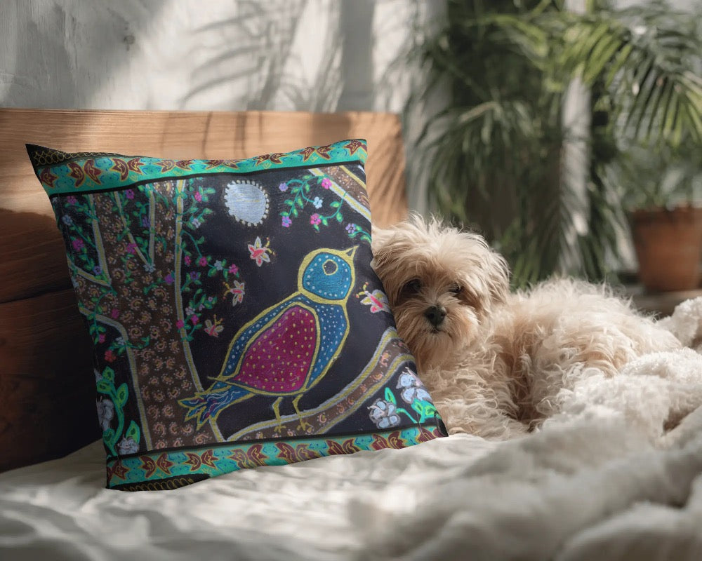 Decorative Pillow - Pajaro y Luna