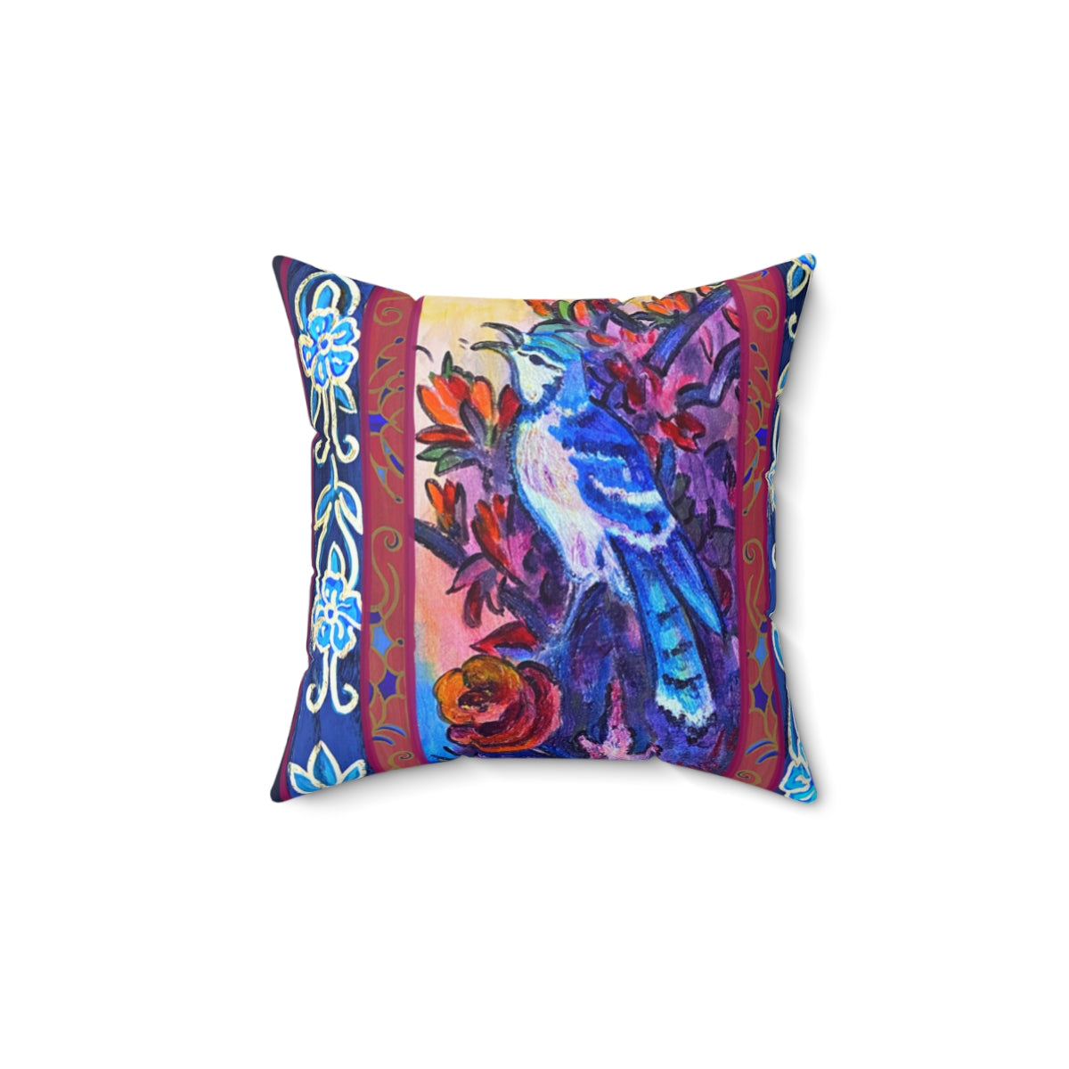 Decorative Pillow: "Columbina with Roses"