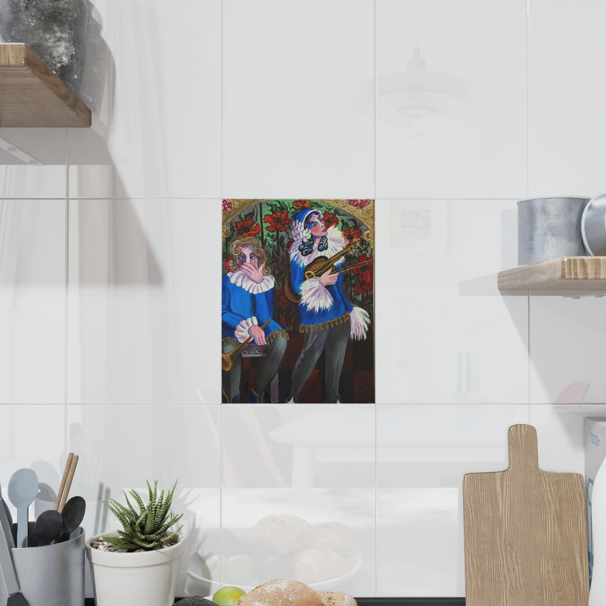 Ceramic Art Tile - The Troubadours