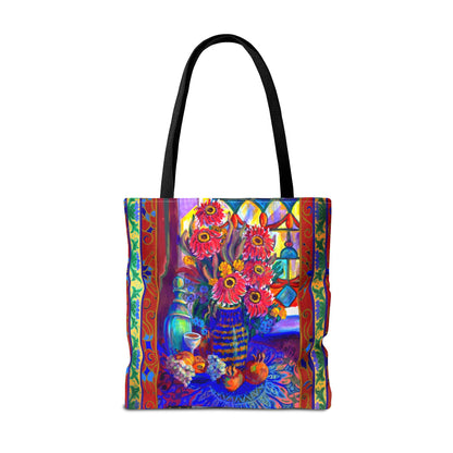 Tote Bag - Kitchen Zinneas