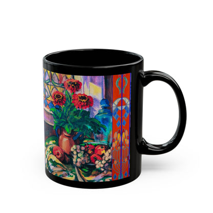Ceramic Mug - Zinnias & Grapes