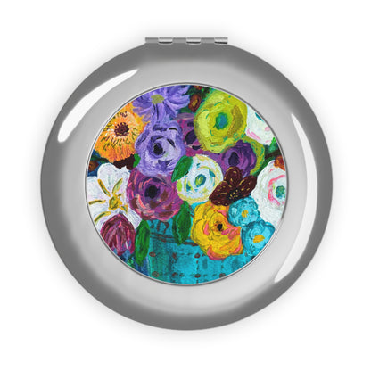 Compact Travel Mirror - Springtime Blooms