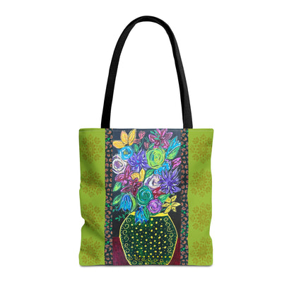 Tote Bag - Spring Green, by 'Monica in the Garden'