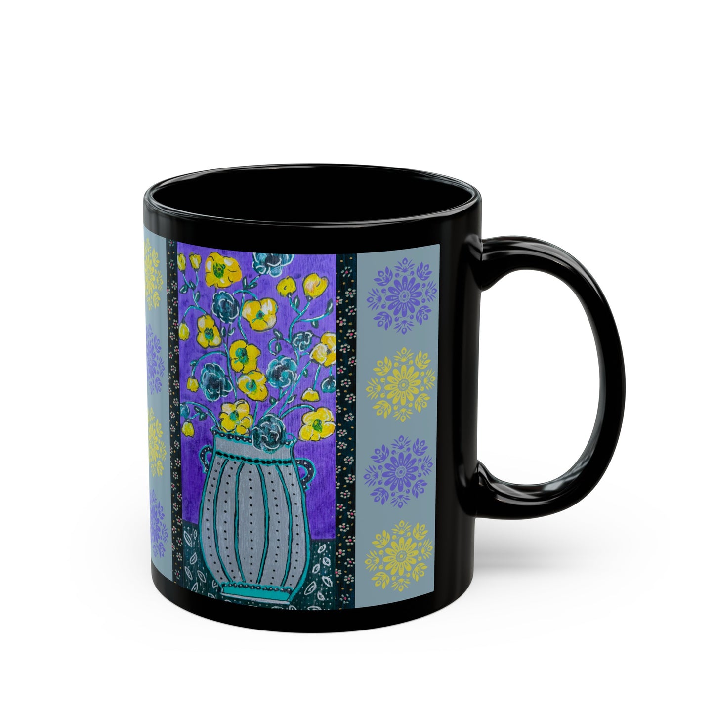 Ceramic Mug - Lavender Vase