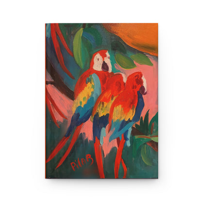 Casebound Journal - Three Parrots