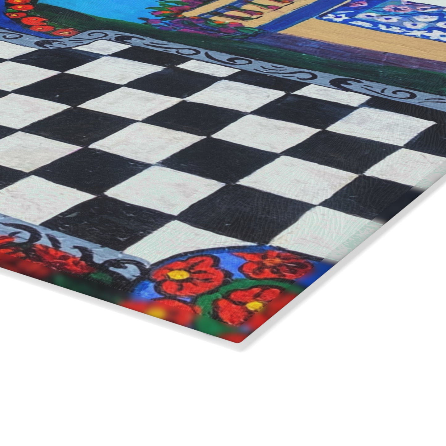 Tempered Glass Cutting Board - Barcelona Fantasy