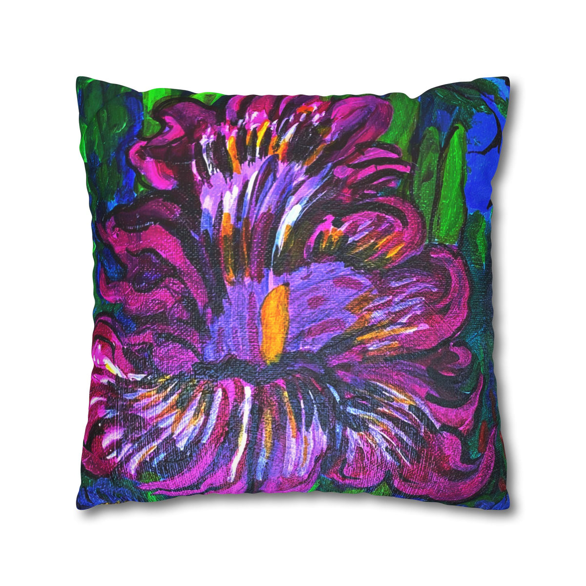 Faux Suede Square Pillowcase