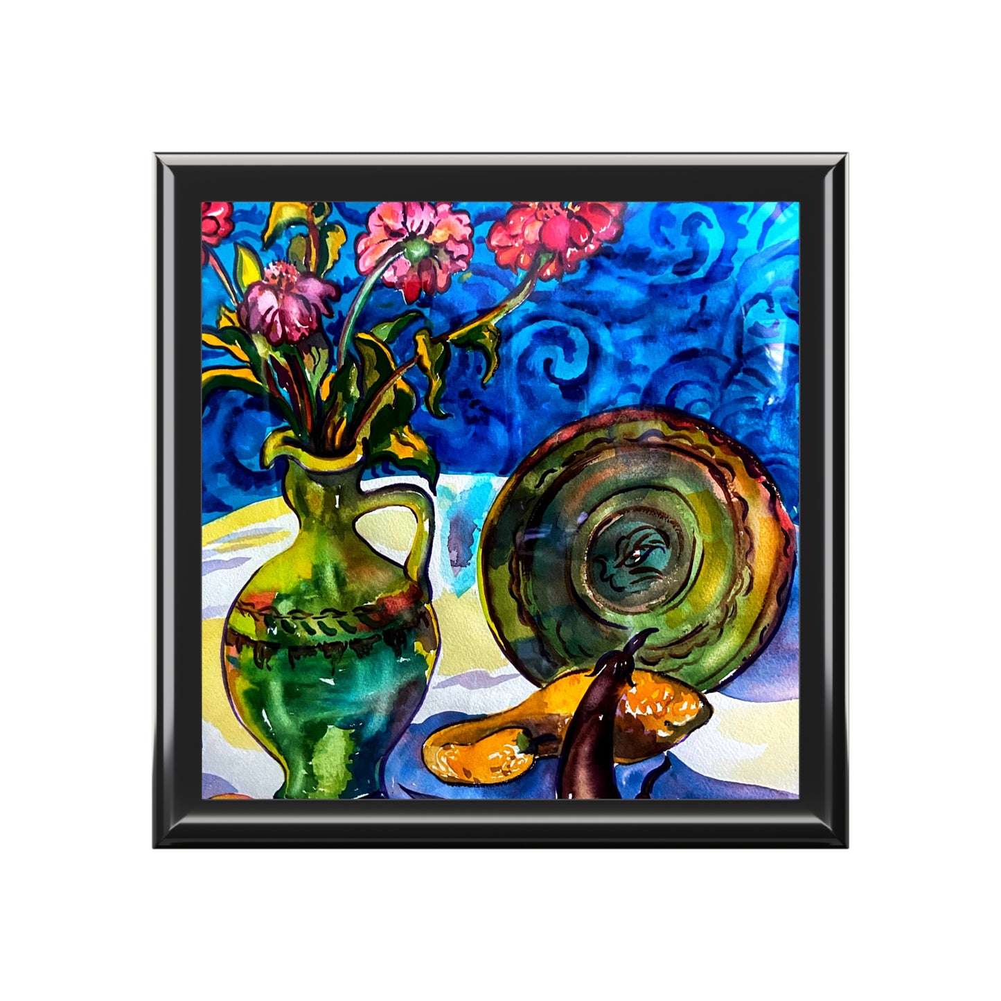 Jewelry and Keepsake Box - Green Vase
