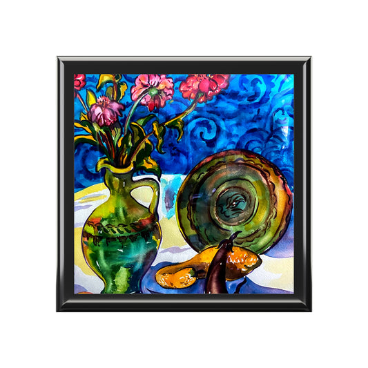 Jewelry and Keepsake Box - Green Vase