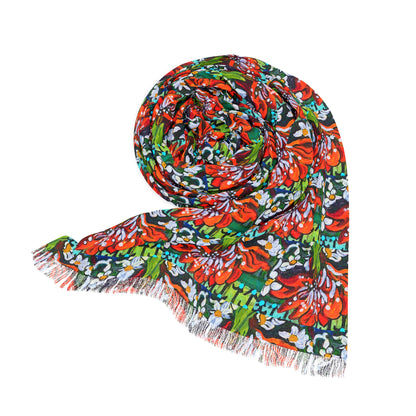 Scarf - Christmas Amaryllis