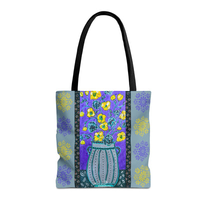 Tote Bag - Lavendar Vase by 'Monica in the Garden'