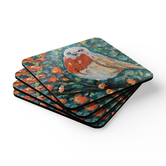 Coaster Set - European Robin