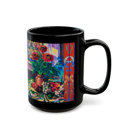 Ceramic Mug - Zinnias & Grapes