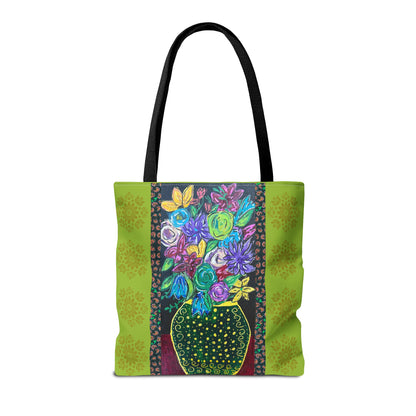 Tote Bag - Spring Green, by 'Monica in the Garden'