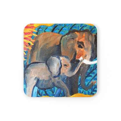 Coaster Set - Elephants