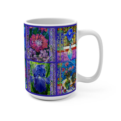 Ceramic Mug 15oz - Mega Flowers