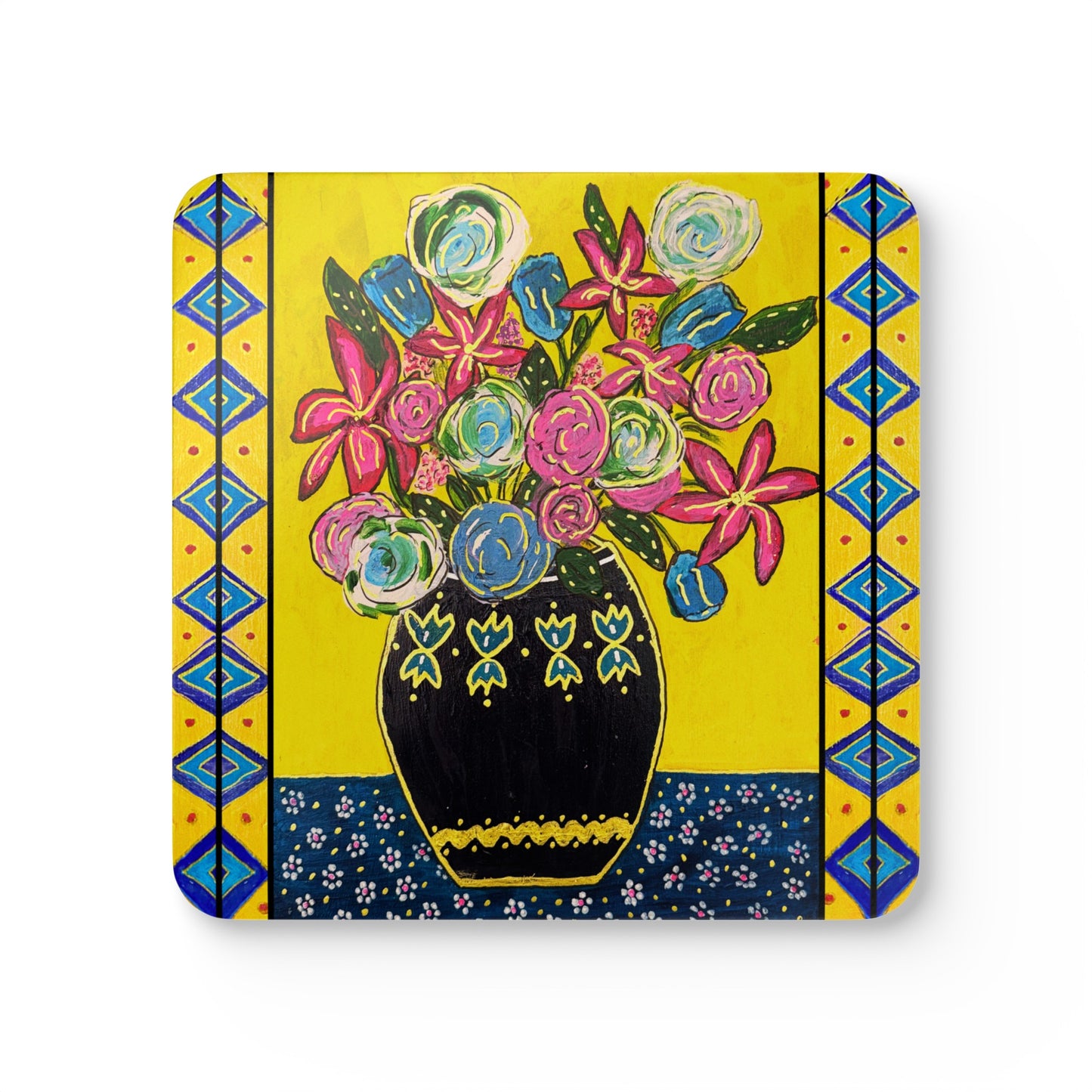 Coaster Set - Festive Flowers