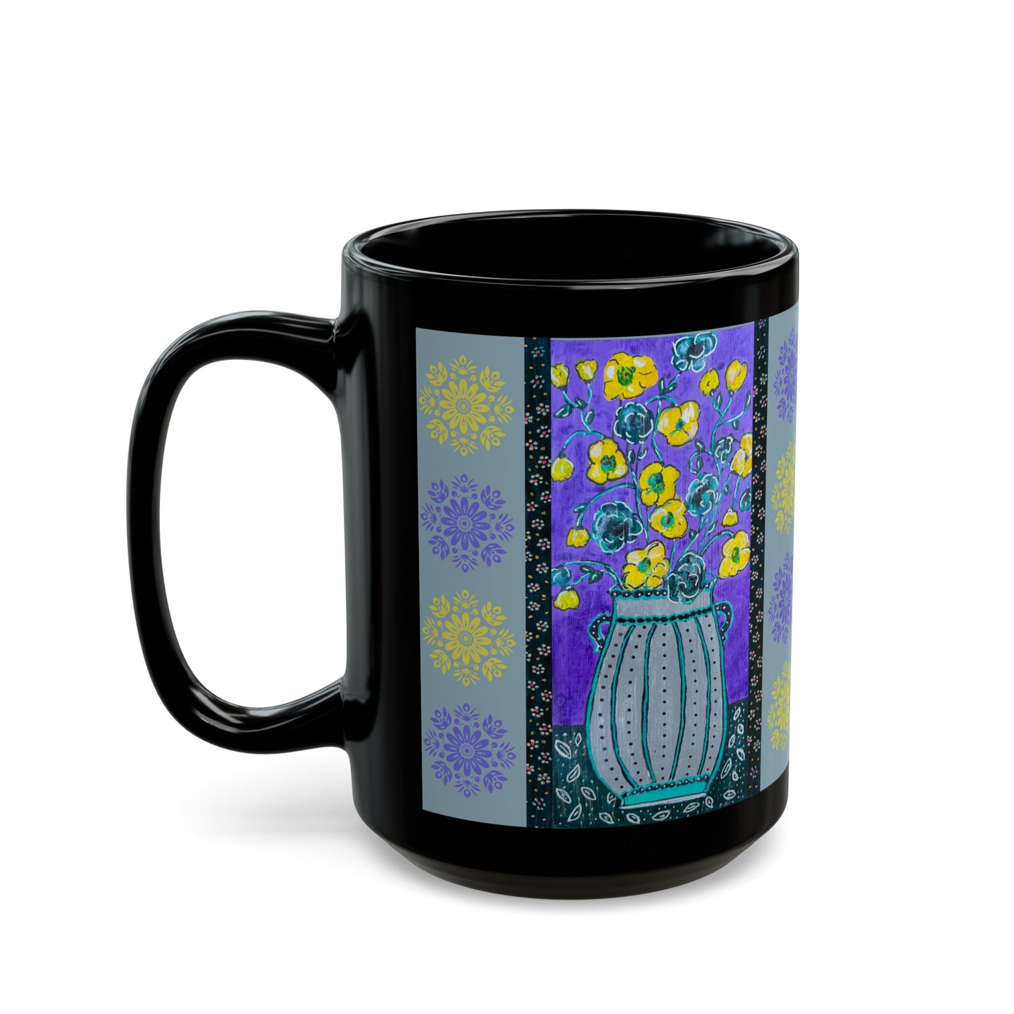 Ceramic Mug - Lavender Vase