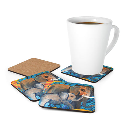 Coaster Set - Elephants