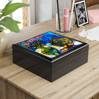 Jewelry and Keepsake Box - Green Vase