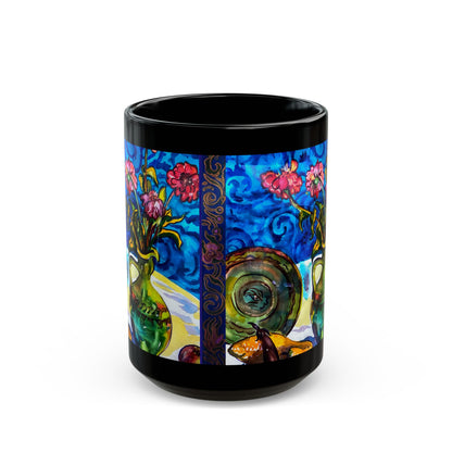 Ceramic Mug - Green Vase