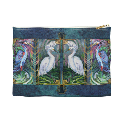 Pencil, Glasses and Accessory Pouch - Two Herons