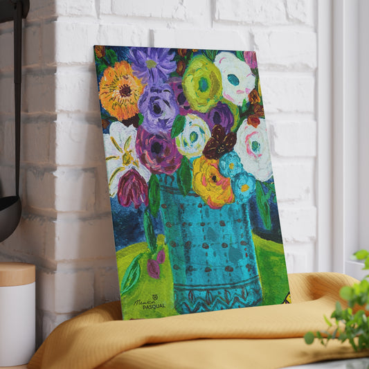 Tempered Glass Cutting Board - Springtime Blooms