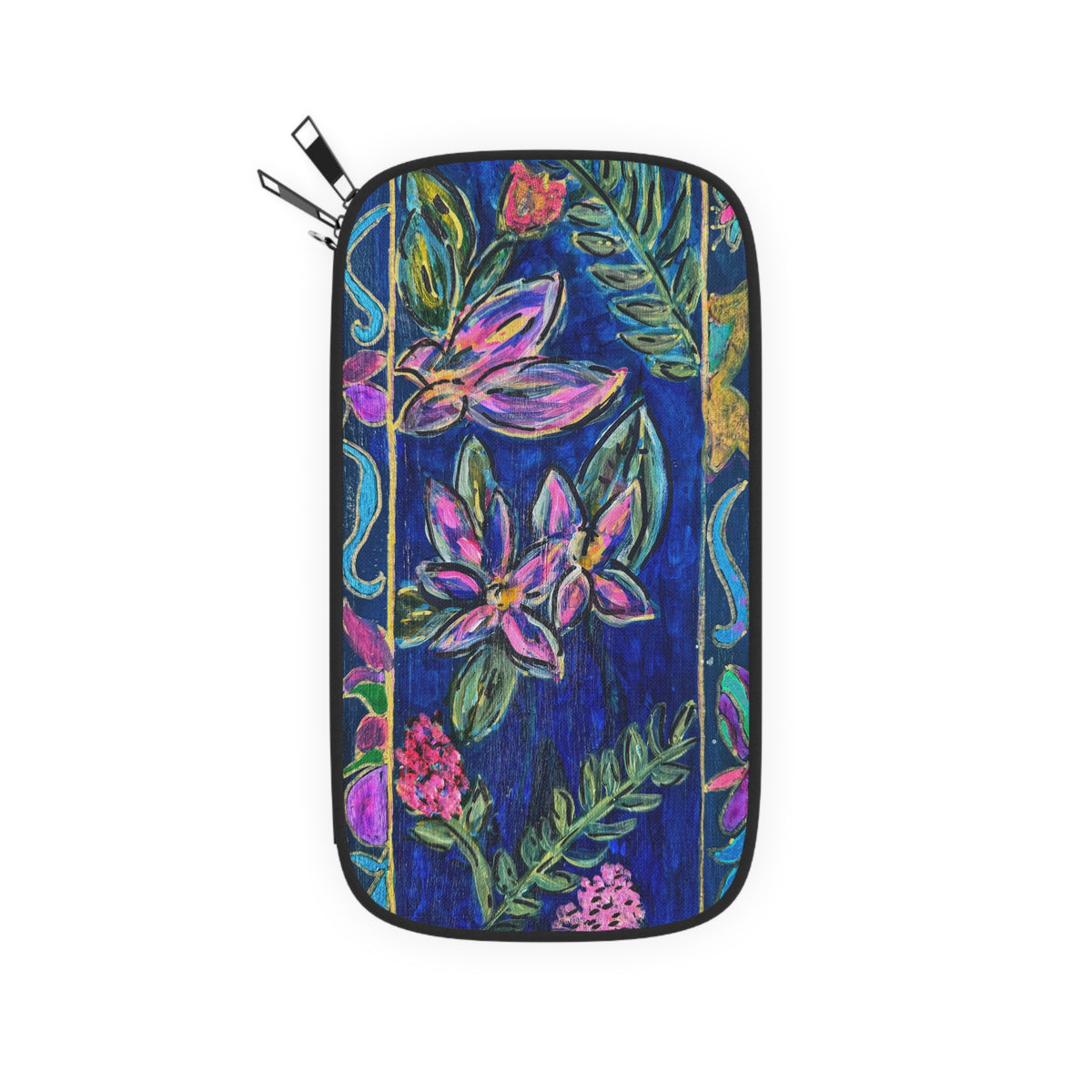 Passport Wallet - Midnight Garden - Monica in the Garden