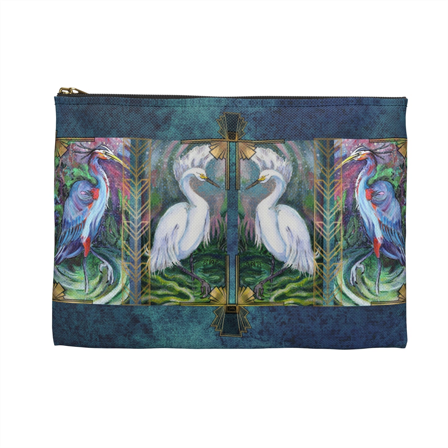 Pencil, Glasses and Accessory Pouch - Two Herons