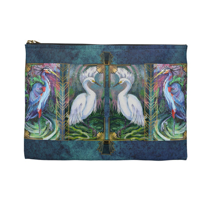 Pencil, Glasses and Accessory Pouch - Two Herons
