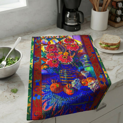 Kitchen Hand Towel - Kitchen Zinneas