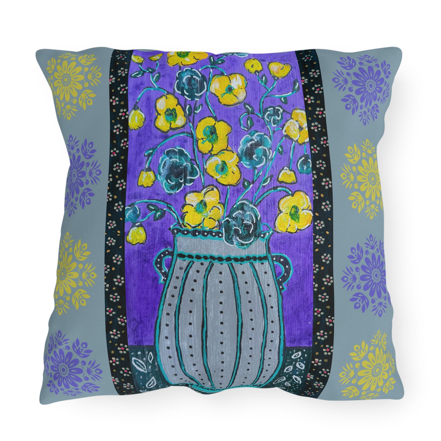 Outdoor Pillows - Lavender Vase