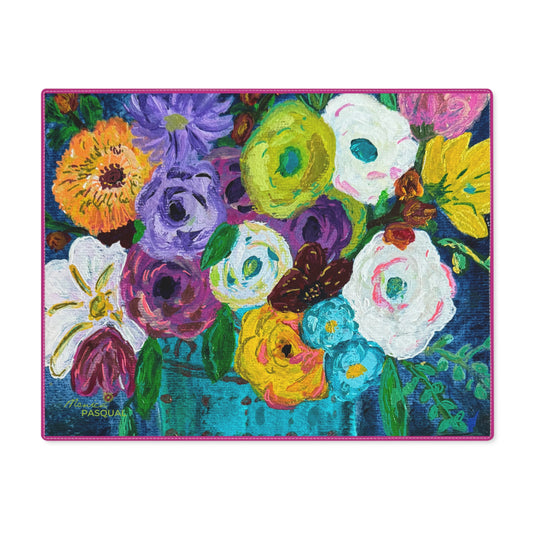 Cotton Placemat, Springtime Blooms