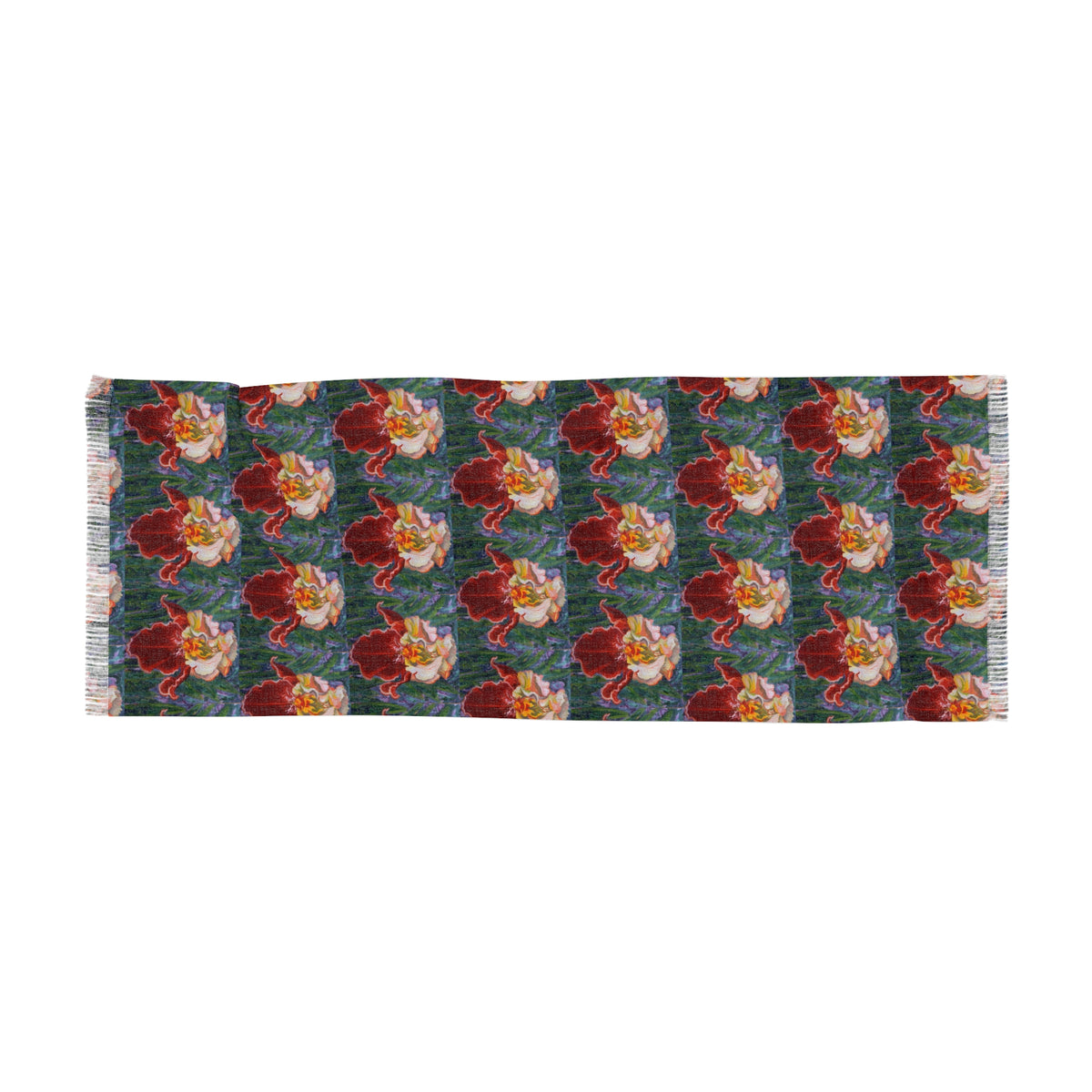 Scarf - Red Iris