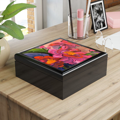 Jewelry Box - "Pink Magnolias"