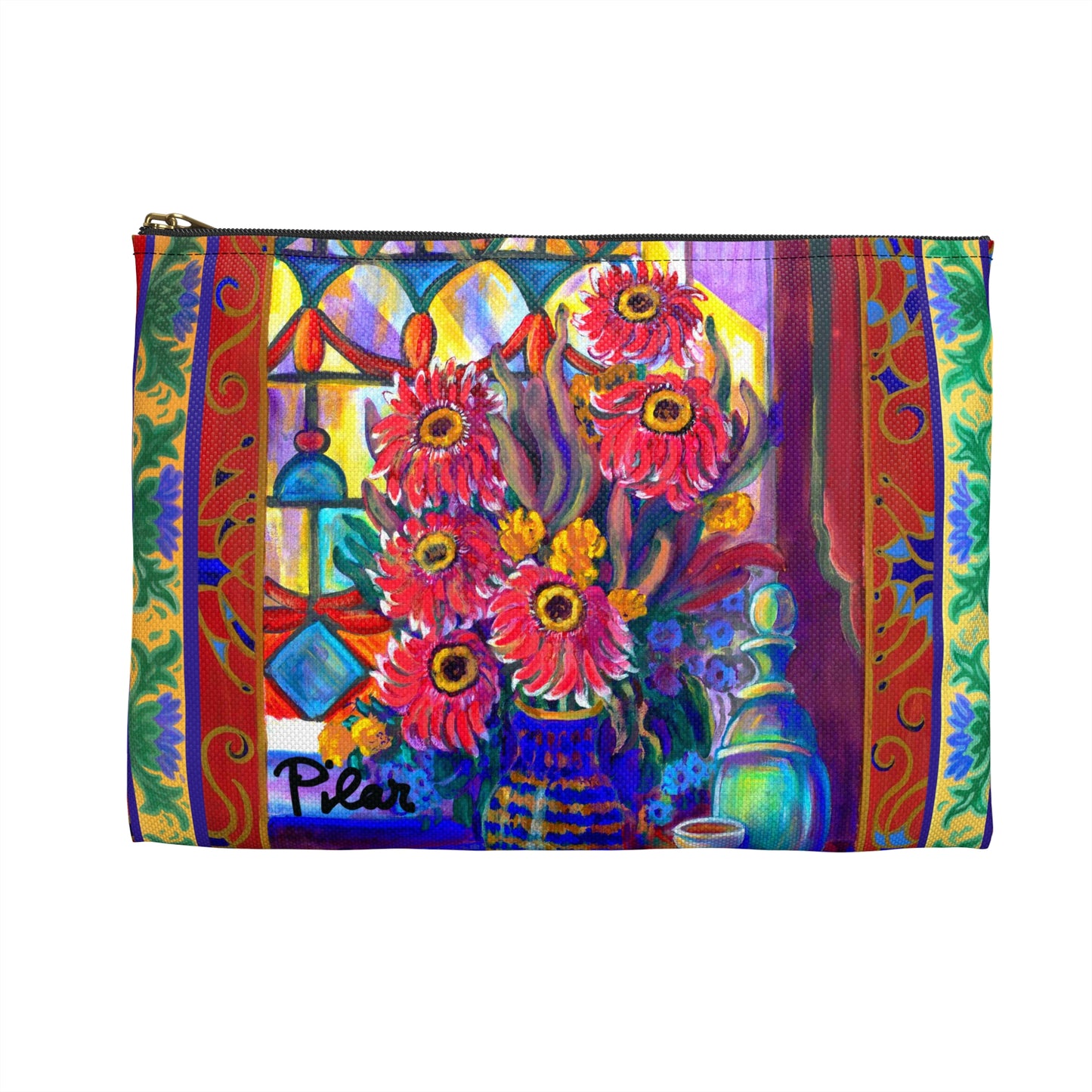 Pencil, Glasses or Makeup Bag - Kitchen Zinneas