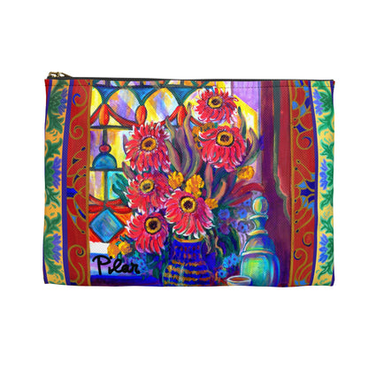 Pencil, Glasses or Makeup Bag - Kitchen Zinneas