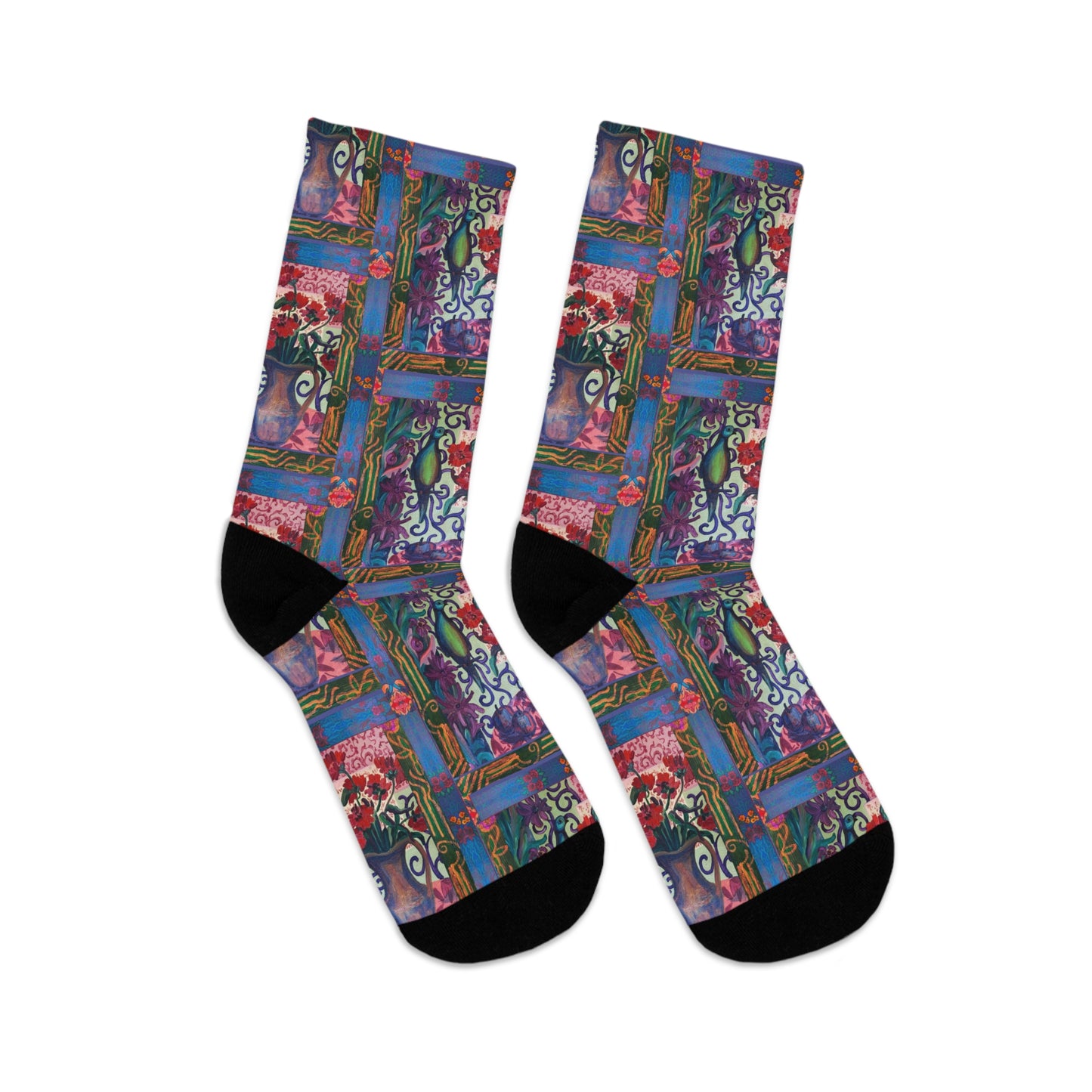 Eco-Friendly Socks - Green Parrot