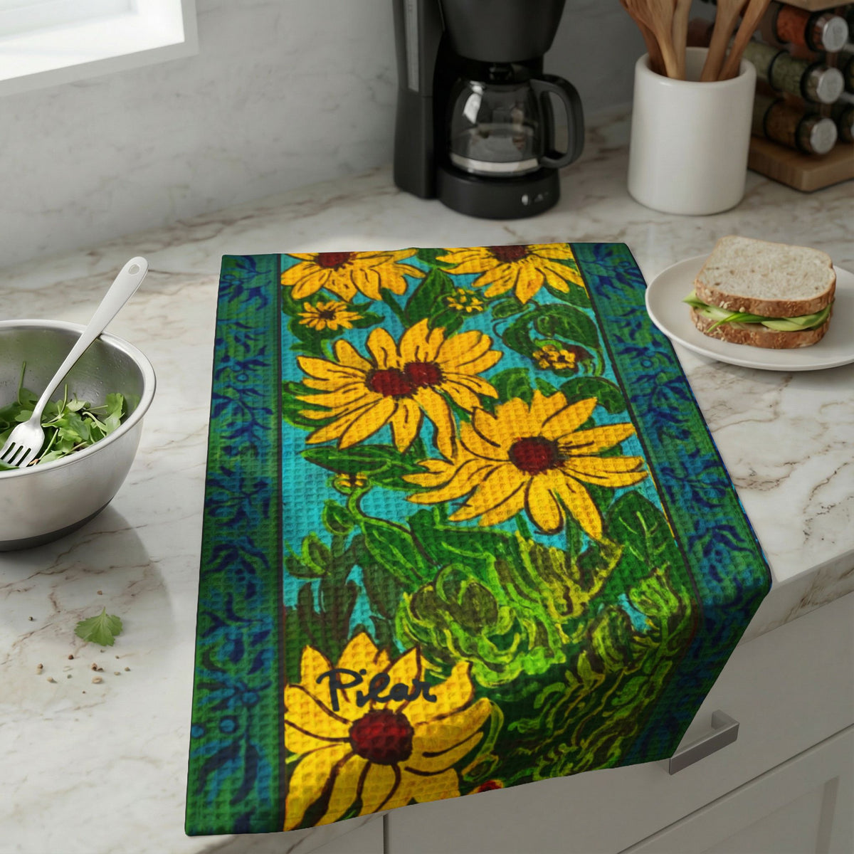 Kitchen Hand Towel - Sunflowers