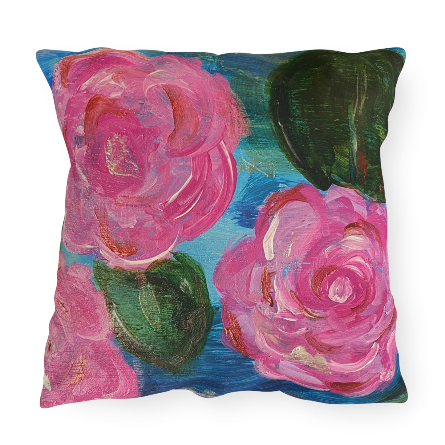 Outdoor Pillows - LilyPond and Pink Bird (Front/back design)