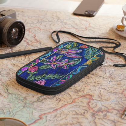 Passport Wallet - Midnight Garden - Monica in the Garden