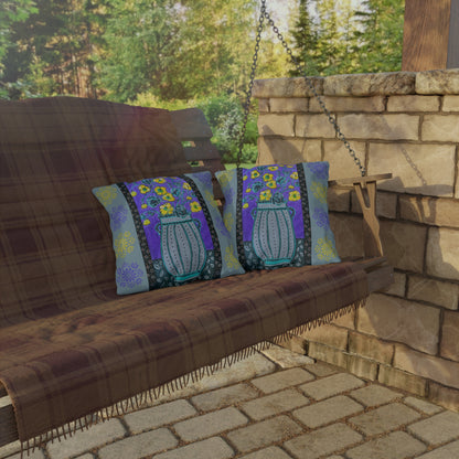 Outdoor Pillows - Lavender Vase