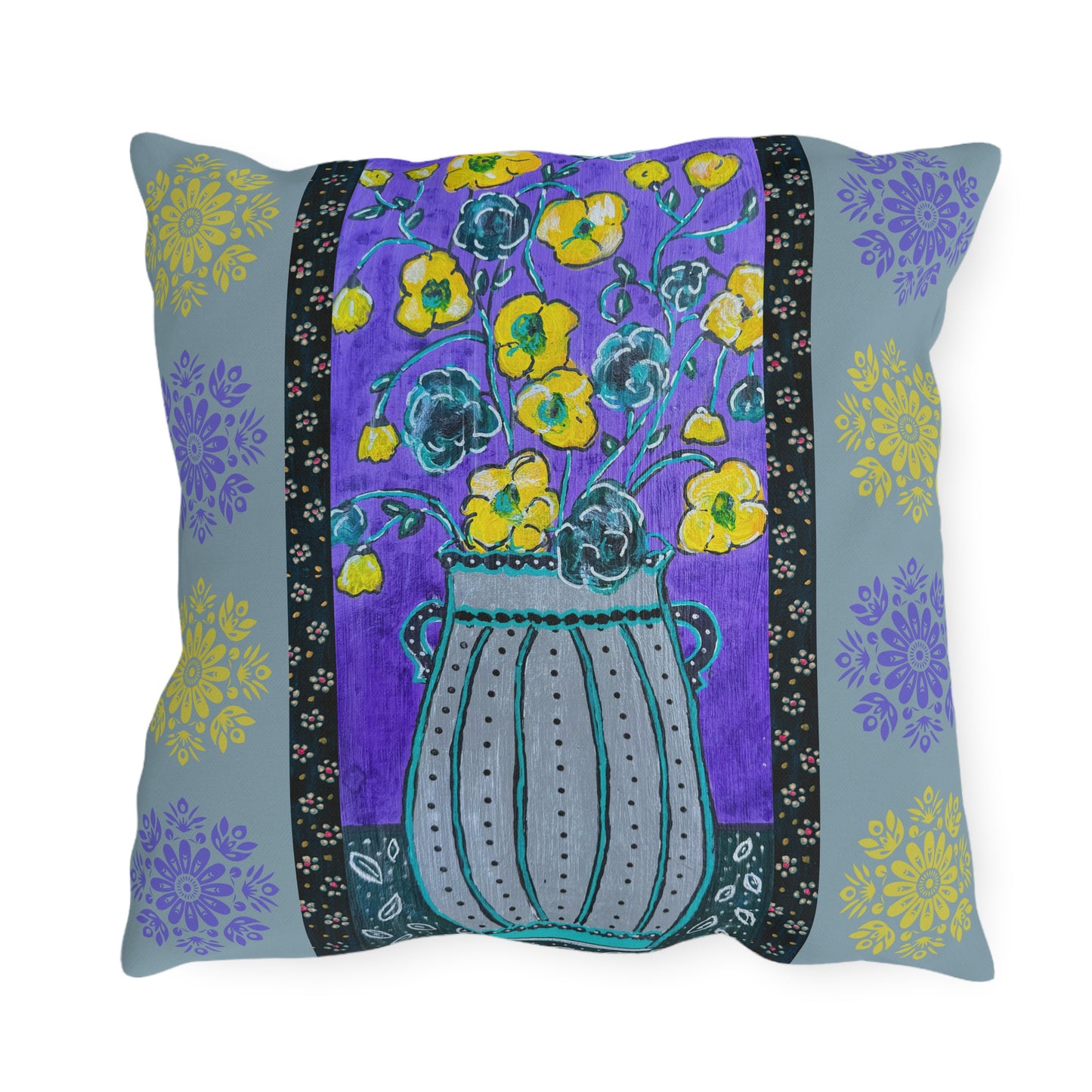 Outdoor Pillows - Lavender Vase